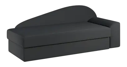 MELISA válenda celočalouněná, provedení pravé, látka BEST 06 - látka tmavě šedý melír